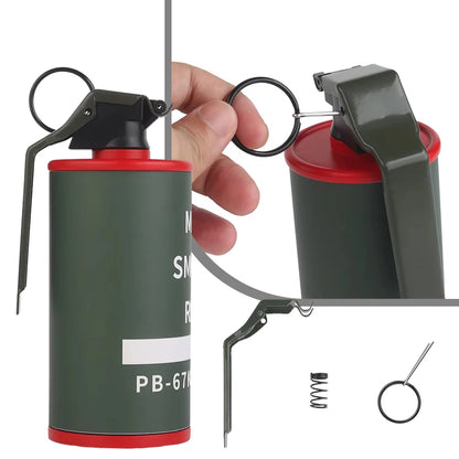 Grenade Fumée Factice M18 – Modèle Cosplay, Prop Film & Airsoft | Blanc, Rouge, Jaune