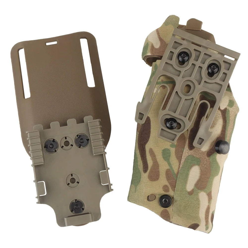 Holster Cuisse Tactique 6354DO Glock 17/19 + X300/X300U – Adaptateur QLS, Sangle Cuisse Drop Leg | 5 Coloris - BLACKBEARD OUTDOOR INDUSTRIES