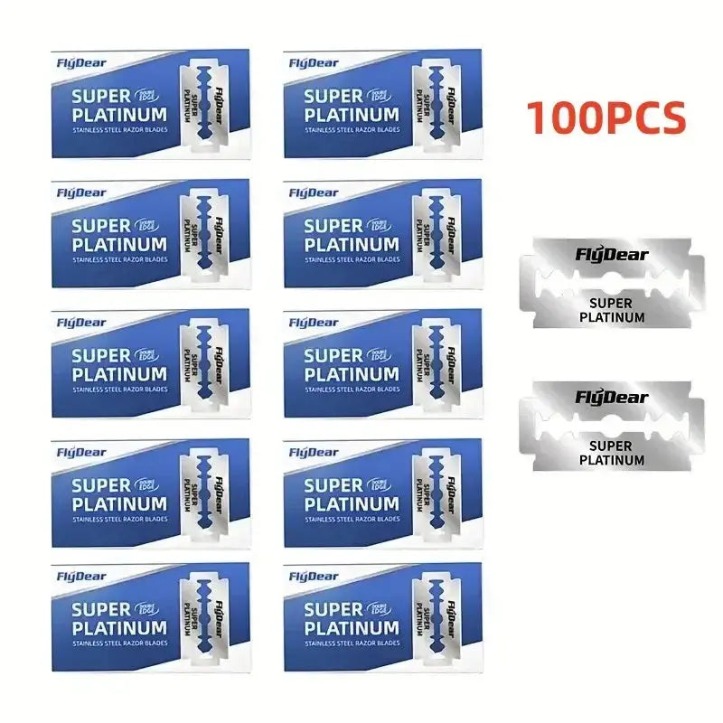 Outil professionnel de barbier – Lames de rasoir double tranchant classiques en acier inoxydable Ma boutique
