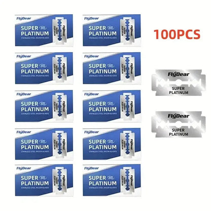 Outil professionnel de barbier – Lames de rasoir double tranchant classiques en acier inoxydable Ma boutique