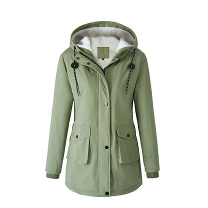 Parka longue femme à capuche – Doublure sherpa et coupe oversize