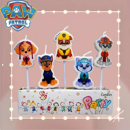 5pcs Paw Patrol bougies d'anniversaire pour enfants Ma boutique