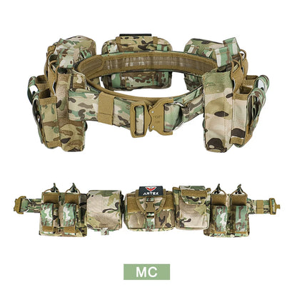 Ceinture Tactique ARTEX 7-en-1 MOLLE 1000D Nylon – Kit Complet Airsoft & Duty