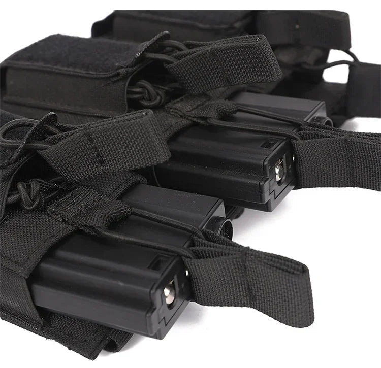 Porte chargeurs Tactical EDC Triple pour M4, M14, M16, AK, AR, Glock (Système MOLLE) BLACKBEARD OUTDOOR INDUSTRIES