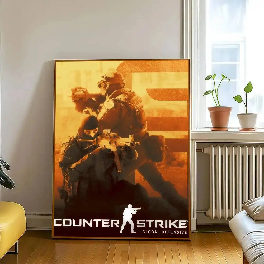 Poster Counter-Strike CS2 – Affiche Murale HD Gaming, Décoration Salon, Bureau & Chambre (Sans Cadre)