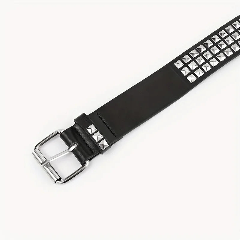 Ceinture Simili-Cuir Style Metal Pyramid 105 cm Ma boutique