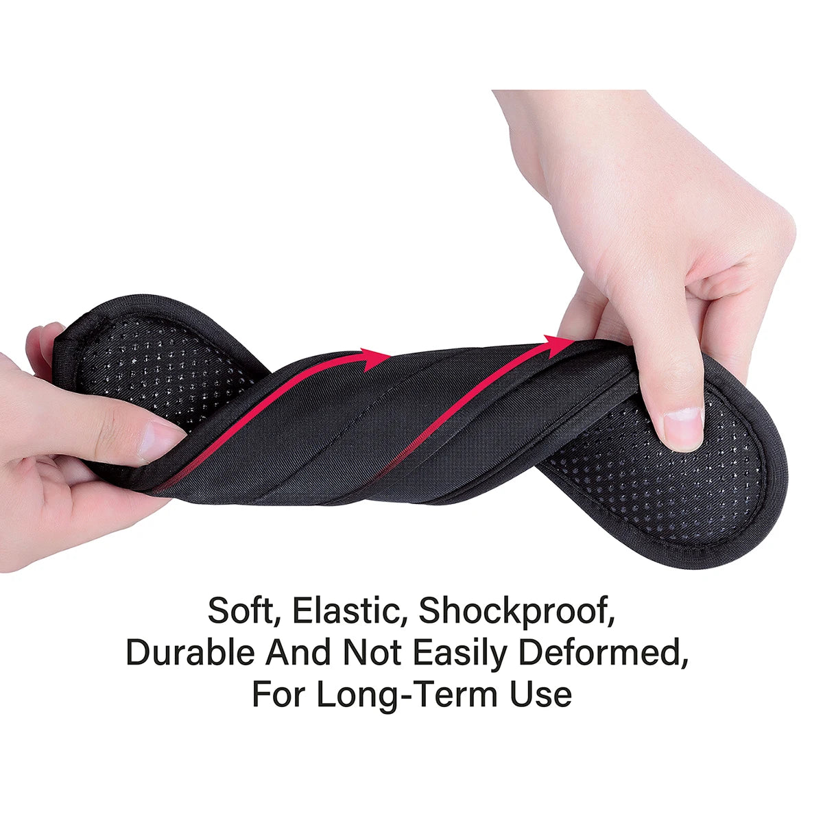 Lot de 2 Coussinets d'Épaule Universels Antidérapants – Épaulières Épaisses pour Sac à Dos, Sacs à Bandoulière, Sangles de Guitare, Sacs Ordinateur, etc. - BLACKBEARD OUTDOOR INDUSTRIES