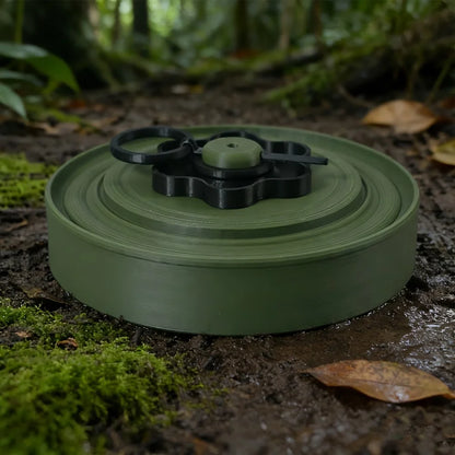 Réplique Mine Terrestre Style Militaire – Prop Formation Airsoft, Milsim & Déco Tactique