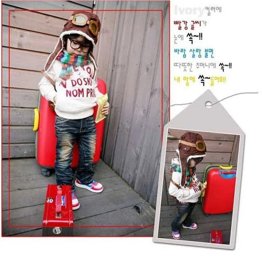 chapeau d'aviateur cosplay pour enfant hiver Ma boutique