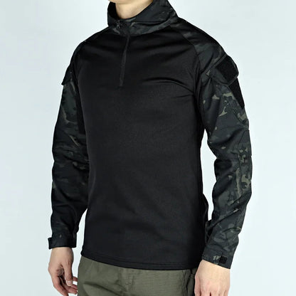 T-shirt Militaire à Manches Longues – Vêtement Tactique Respirant pour Entraînement, Chasse, Randonnée et Travail – Unisexe BLACKBEARD OUTDOOR INDUSTRIES