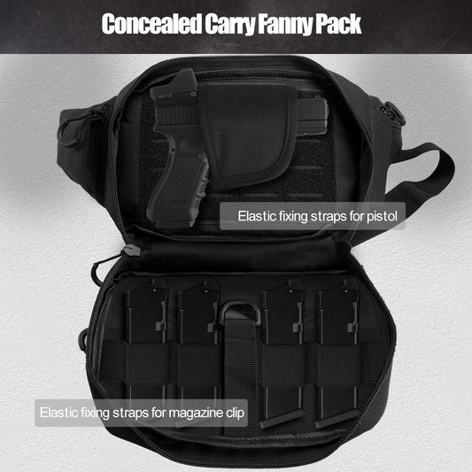 Sacoche banane tactique holster à Ouverture Rapide avec Porte‑Chargeurs et Poche Cachée - BLACKBEARD OUTDOOR INDUSTRIES