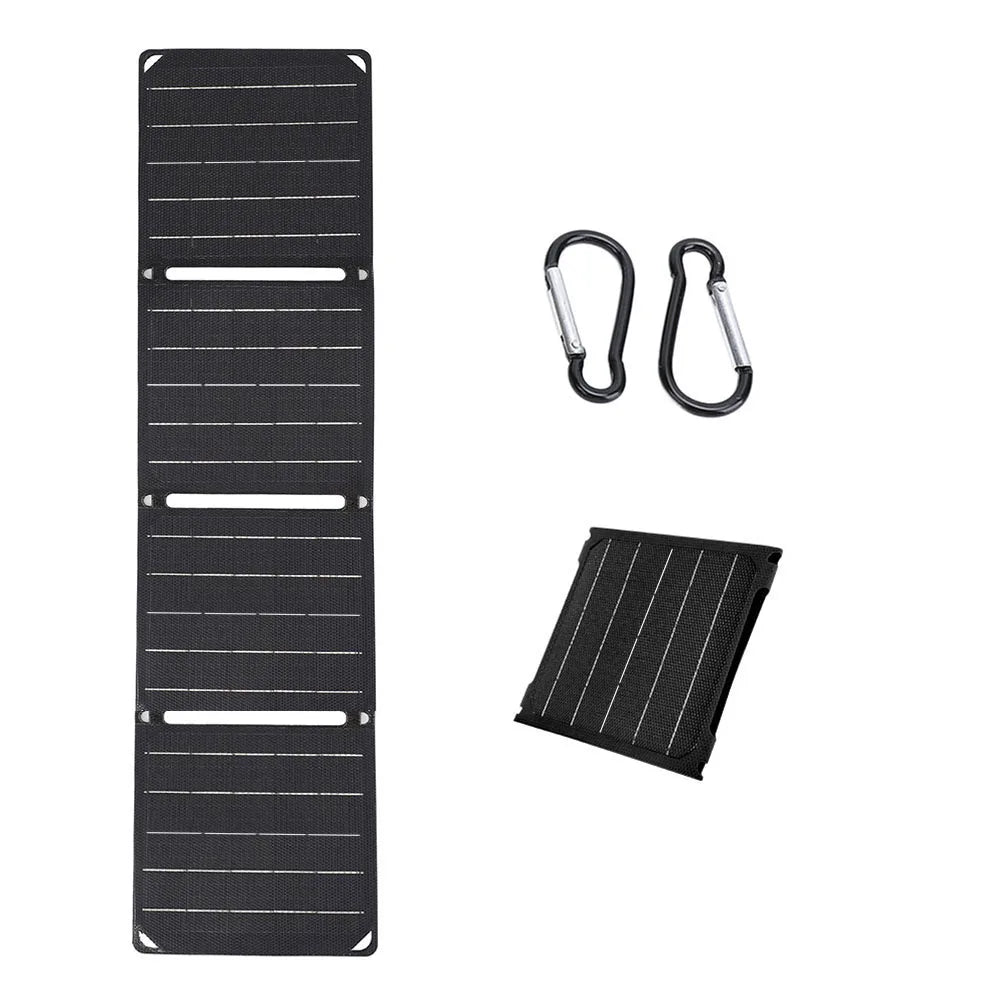 Panneau Solaire Portable Pliable VAKIND 30W/40W – 5V/18V USB-A, USB-C & DC – Étanche IP65 pour Téléphones, Powerbanks, Randonnée, Camping - BLACKBEARD OUTDOOR INDUSTRIES