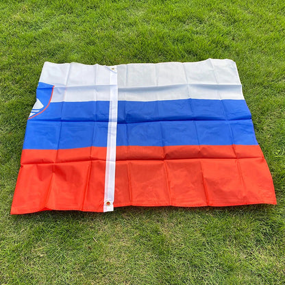 Drapeau de la Slovénie 90x150 cm – Bannière en Polyester pour Décoration (Intérieur et Extérieur) BLACKBEARD OUTDOOR INDUSTRIES