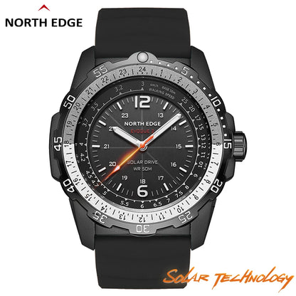Montre Militaire Digitale Homme "EVOQUE 2" – Montre de Sport Solaire, Étanchéité 50M, Fonction Luminovore et Écologique - BLACKBEARD OUTDOOR INDUSTRIES