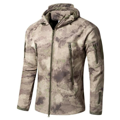 Outdoor TAD Men Military Tactical Hiking Jacket Lurker Shark Skin Softshell Outdoor Hunting Coat Hooded Multicam Camo Outerwear BLACKBEARD OUTDOOR INDUSTRIES