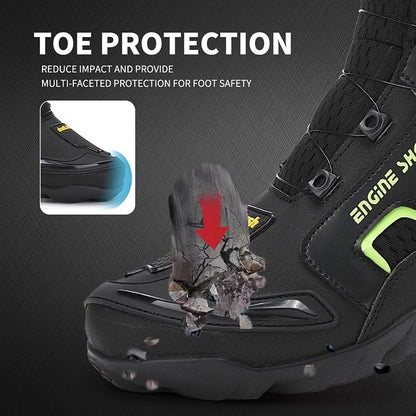 Bottines Moto Homme Respirantes – Slip-On Confort Urbain