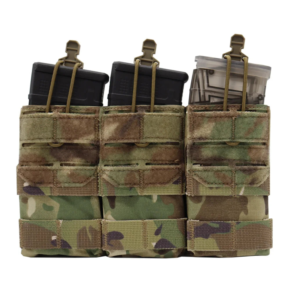Porte-Chargeur Triple Tactique MOLLE – Nylon 500D | Compatible 556 M4 M16 | 6 Coloris - BLACKBEARD OUTDOOR INDUSTRIES