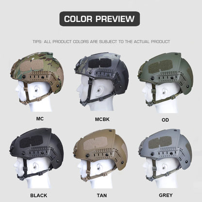 Casque tactique style AirFrame airsoft high cut ABS - BLACKBEARD OUTDOOR INDUSTRIES
