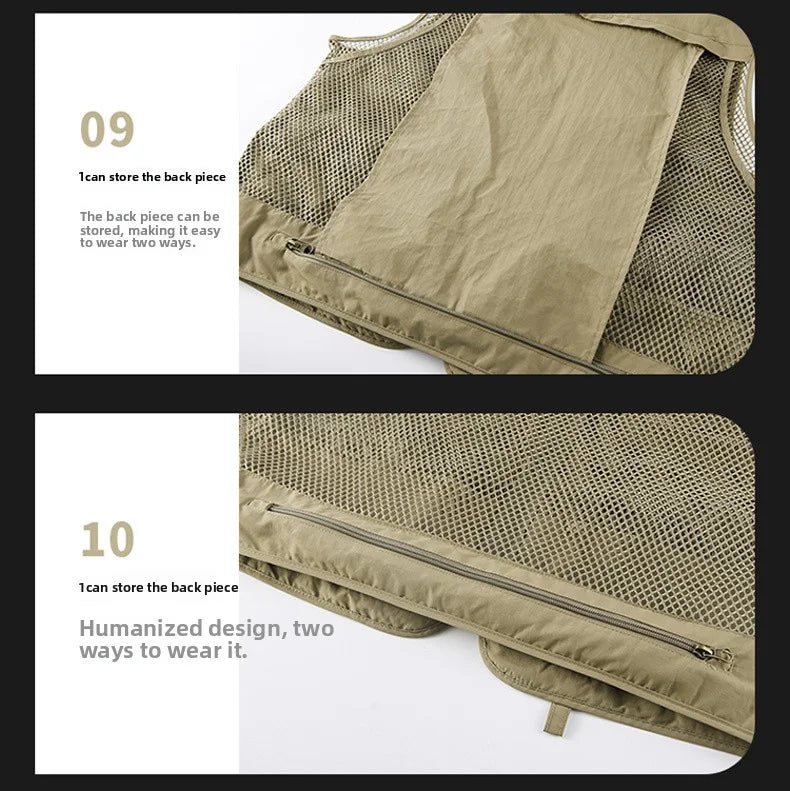 Gilet Tactique Homme Été – 14 Poches, Mesh Respirant - BLACKBEARD OUTDOOR INDUSTRIES