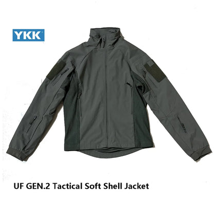 Veste Softshell Tactique Camouflage Delta - Imperméable et Respirante