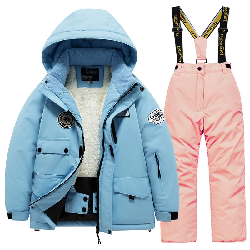 Combinaison de Ski Enfant – Imperméable, Chaude, Coupe-Vent | Garçon & Fille