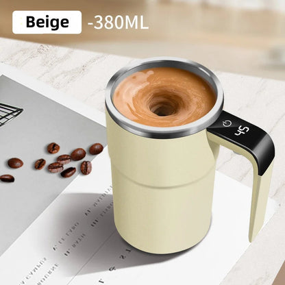 380ML Mini Electric Coffee Self Mixing Mug IP67 Waterproof Food Safe Coffee Mug USB Rechargeable Automatic Magnetic Cup For Tea BLACKBEARD OUTDOOR INDUSTRIES