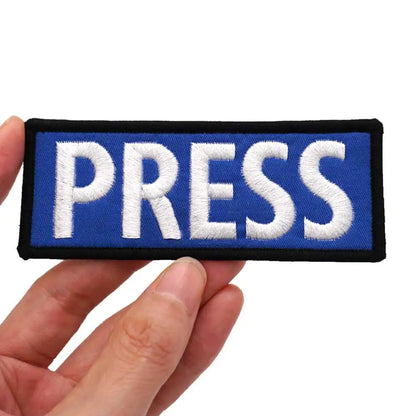 Patch Brodé PRESS – Insigne Militaire | Velcro, Couture ou Adhésif