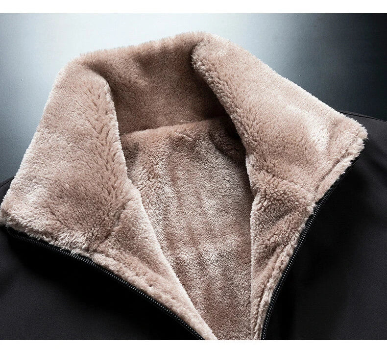 Veste Homme Hiver 2025 — Manteau Chaud Épais en Polaire Coupe Classique - BLACKBEARD OUTDOOR INDUSTRIES