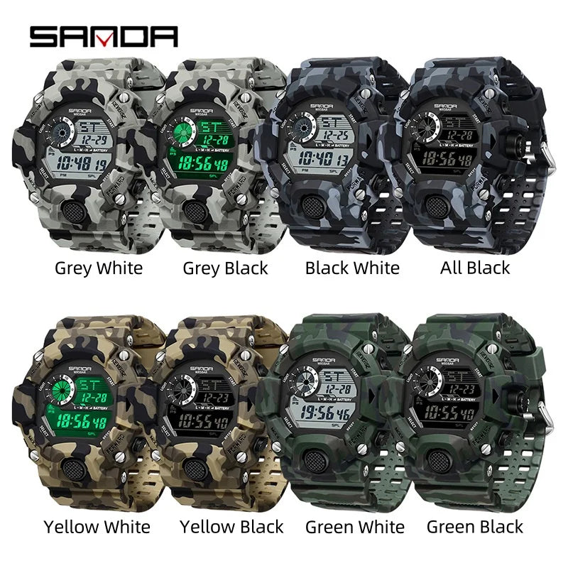 SANDA 2183 – Montre Électronique Homme - BLACKBEARD OUTDOOR INDUSTRIES