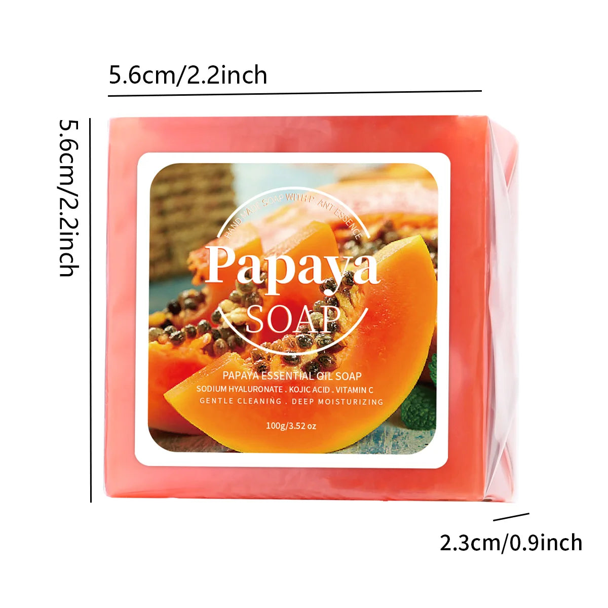 Savon à l’extrait de papaye 100 g pour la toilette