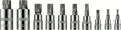 Coffret 10 Pièces XZN Triple Square Spline Bit Socket – Embouts M4 à M18 avec Boîte de Rangement Renforcée - BLACKBEARD OUTDOOR INDUSTRIES