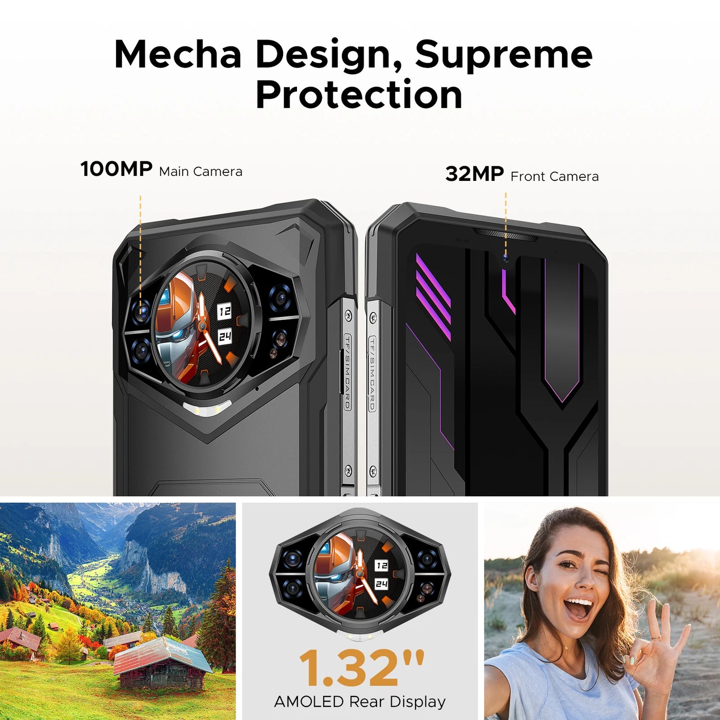 Smartphone Incassable 5G 10100mAh 512Go Android 16 DOOGEE S200