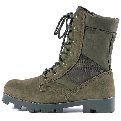 Bottes Tactiques Desert Boots Vertes - Imperméables, Tailles 37 à 48