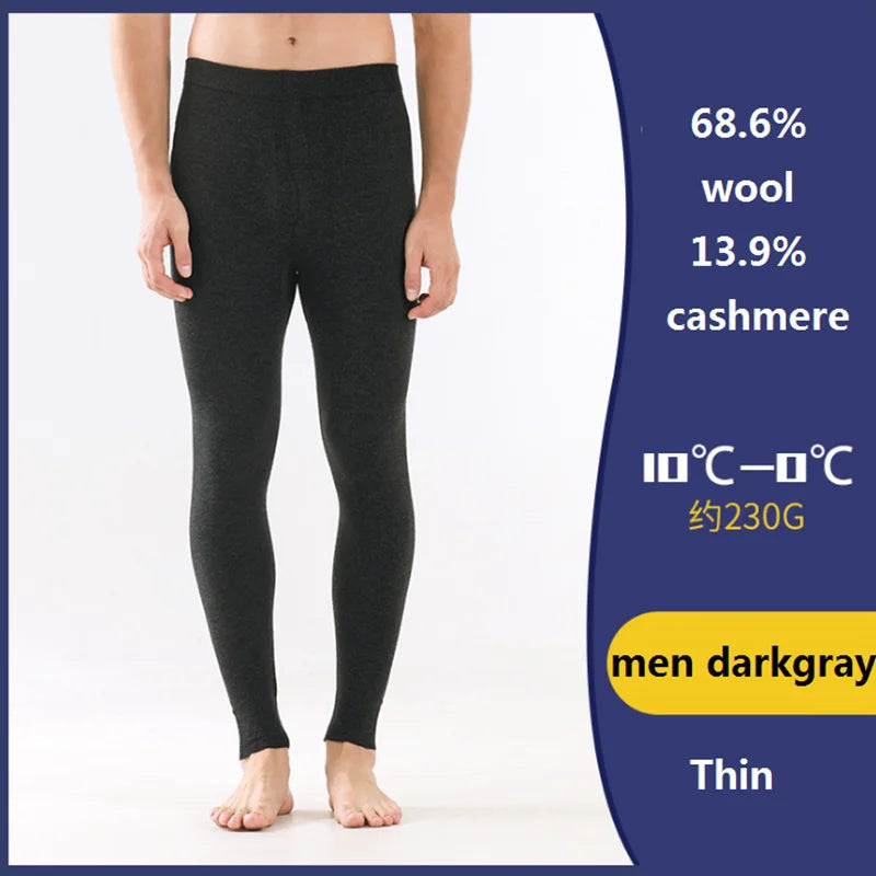 Sous-vêtements Thermiques en Laine Merinos pour Hommes et Femmes – Pantalon Long John d’Hiver avec Cashmere et Soie BLACKBEARD OUTDOOR INDUSTRIES