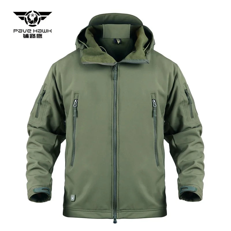 Veste Softshell Homme Shark Skin - Chaude, Respirante et Résistante aux Intempéries - BLACKBEARD OUTDOOR INDUSTRIES
