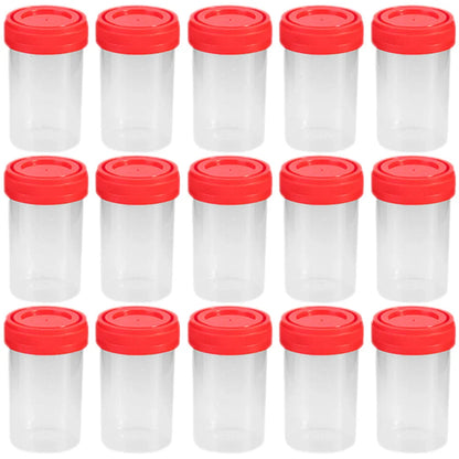 15 Pcs Gobelets Échantillons Urine Plastique avec Graduations et Couvercles Ma boutique