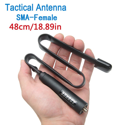 Antenne Tactique Pliable ABBREE AR-152A SMA-Female – VHF/UHF 144/430MHz – Pour Radios Baofeng / UV-5R / UV-82 / UV-13 PRO / Quansheng K5 - BLACKBEARD OUTDOOR INDUSTRIES