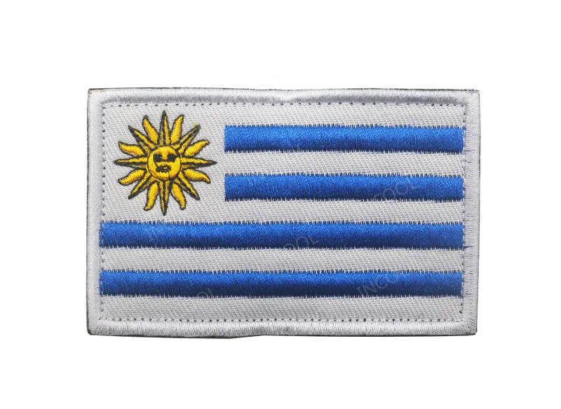 Patch Drapeaux Brodés Amérique et Caraïbes – 8×5 cm avec Velcro - BLACKBEARD OUTDOOR INDUSTRIES