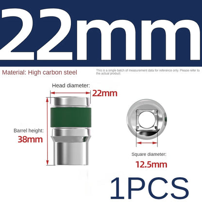 Jeu de Douilles 8-32 mm | Hexagonales 1/2" – Renforcées & Épaissies | Pour Clé à Chocs ou Pneumatique - BLACKBEARD OUTDOOR INDUSTRIES