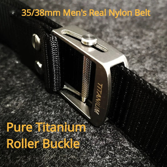 Ceinture Tactique en Nylon avec Boucle Automatique en Titane Pur (35/38 mm) Ma boutique