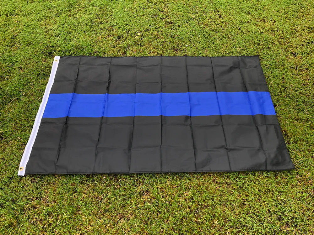 Drapeau police Thin Blue Line 90 × 150 cm