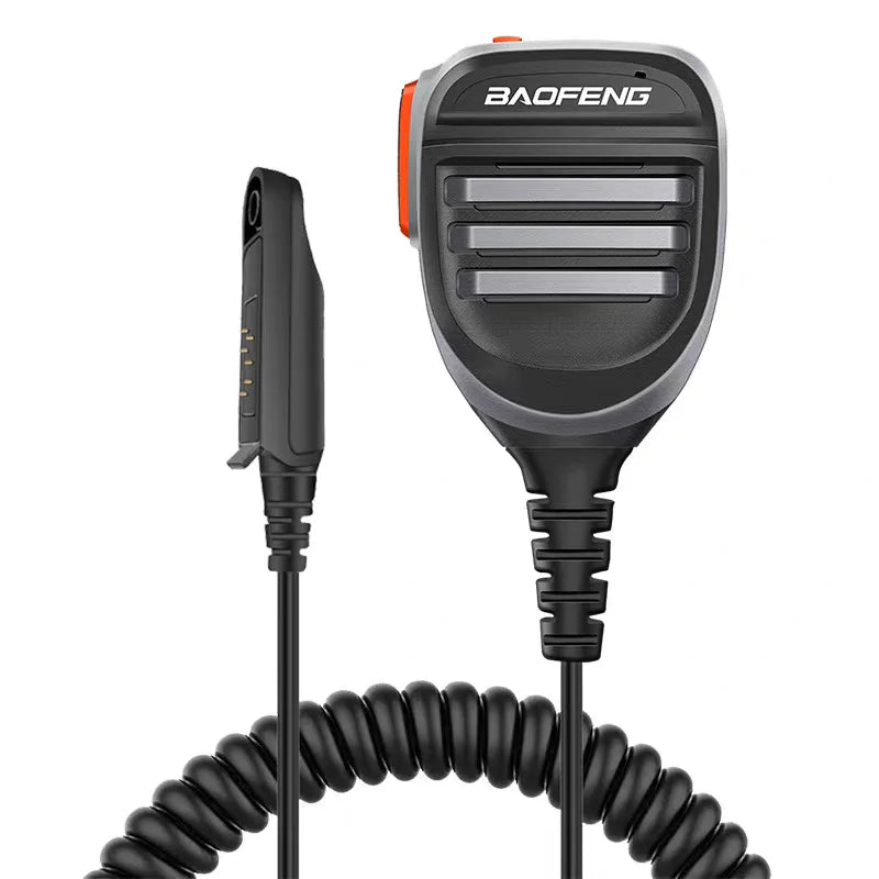 Micro-Haut-Parleur PTT Étanche Baofeng – Compatible UV-9R Pro, UV-68, BF-9700, Ham Radio