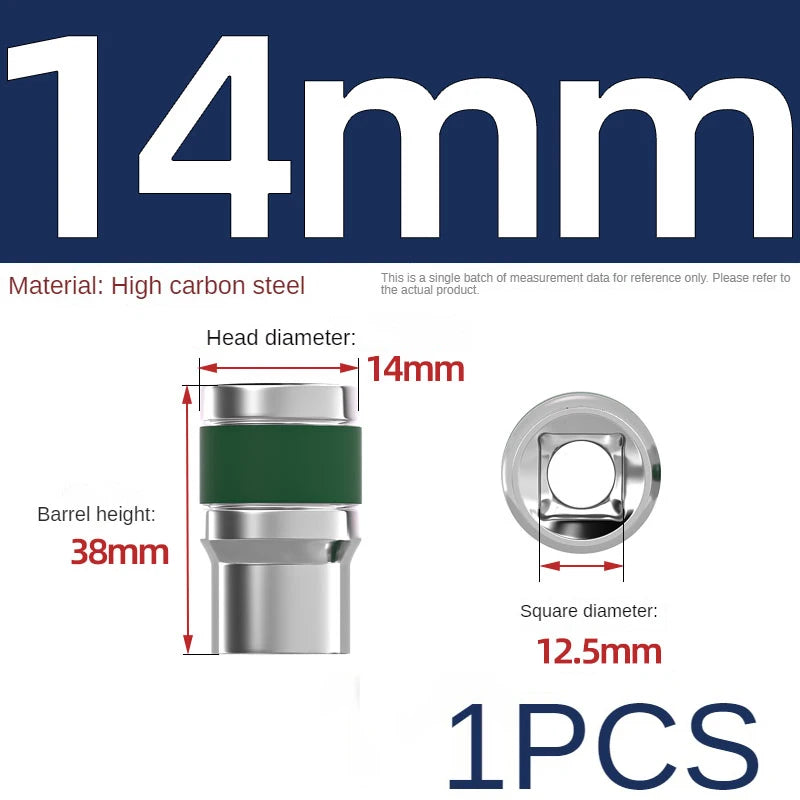 Jeu de Douilles 8-32 mm | Hexagonales 1/2" – Renforcées & Épaissies | Pour Clé à Chocs ou Pneumatique - BLACKBEARD OUTDOOR INDUSTRIES