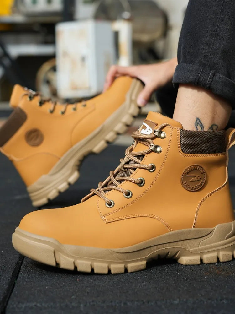 Chaussures de Sécurité Homme et Femme - Sneakers Anti-écrasement avec Embout Métallique, Bottes de Travail Indestructibles pour Construction - BLACKBEARD OUTDOOR INDUSTRIES