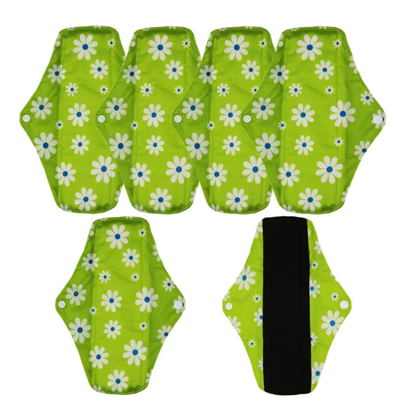 VEJYO – Lot de 5 Serviettes Hygiéniques Lavables en Charbon de Bambou Réutilisables Ma boutique