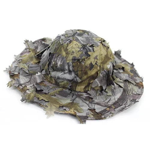 Casquette Tactique Camouflage 3D à Feuilles Bioniques – Chasse, Airsoft, Pêche, Observation Nature - BLACKBEARD OUTDOOR INDUSTRIES
