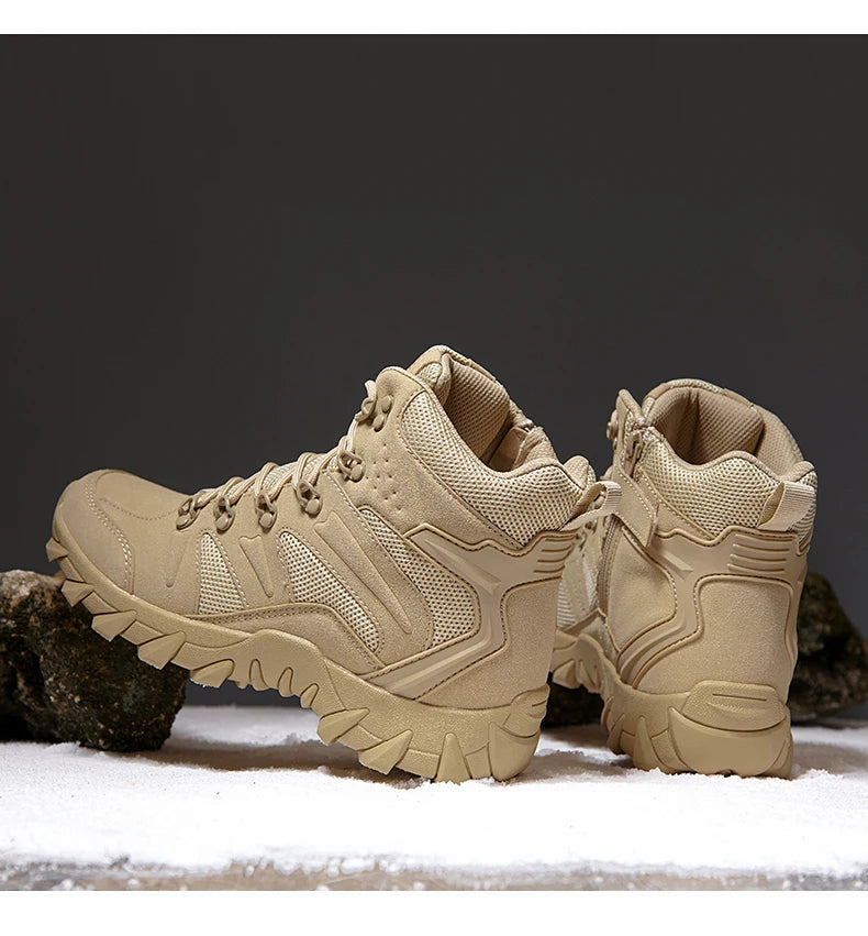 Bottes de Combat Tactiques Améliorées pour Homme - Chaussures de Randonnée Résistantes et Respirantes BLACKBEARD OUTDOOR INDUSTRIES