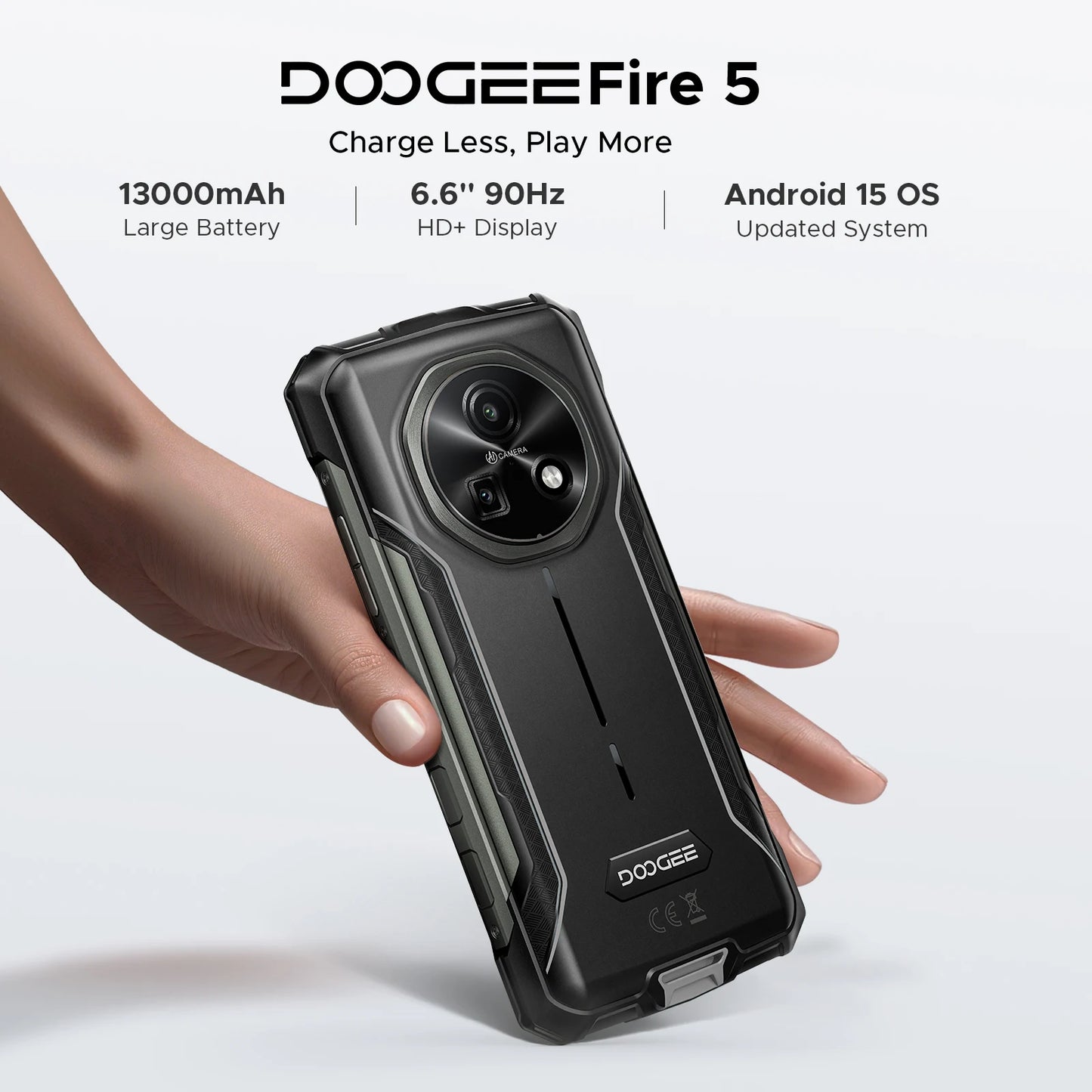 Smartphone Incassable DOOGEE Fire 5 13000mAh IP68