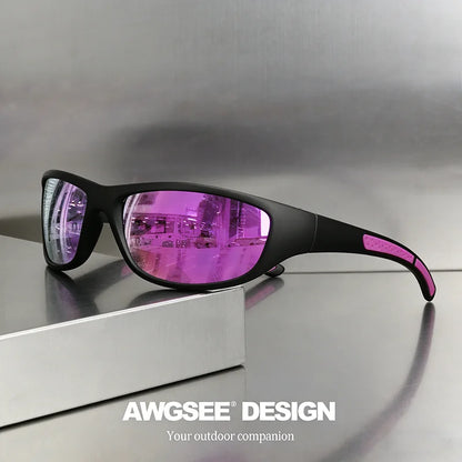 Lunettes de Sport Polarisées UV400 – Cyclisme, Course, Pêche | Verres Photochromiques & Miroir