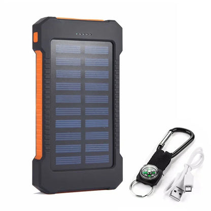 Power Bank Solaire 20 000mAh Étanche – Chargeur d'Urgence avec LED SOS & Boussole - BLACKBEARD OUTDOOR INDUSTRIES
